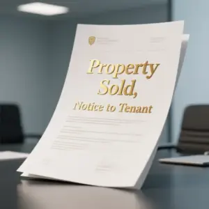 Image of Property Sold, Notice to Tenant