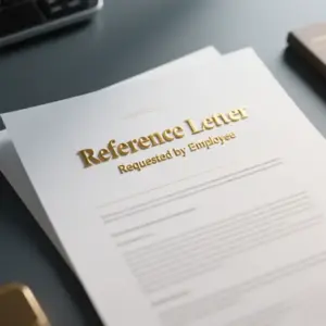 Image of Reference Letter, Requested by Employee