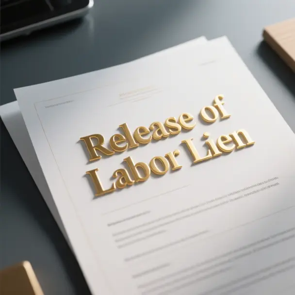Image of Release of Labor Lien