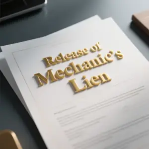 Image of Release of Mechanic_s Lien