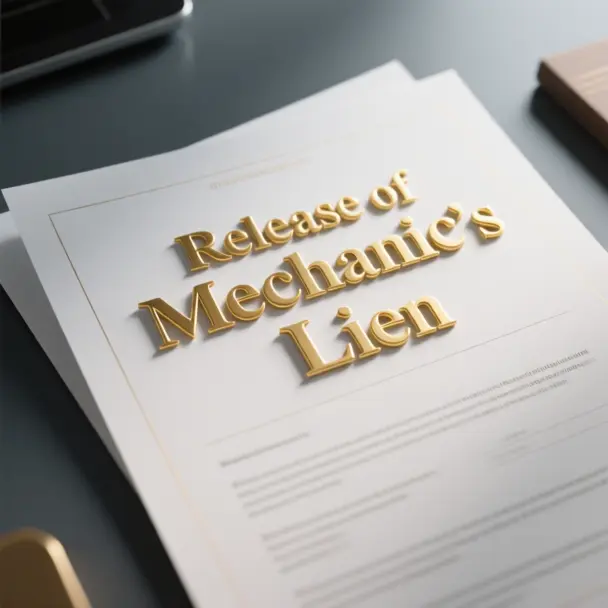 Image of Release of Mechanic_s Lien