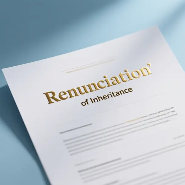 Image of Renunciation of Inheritance