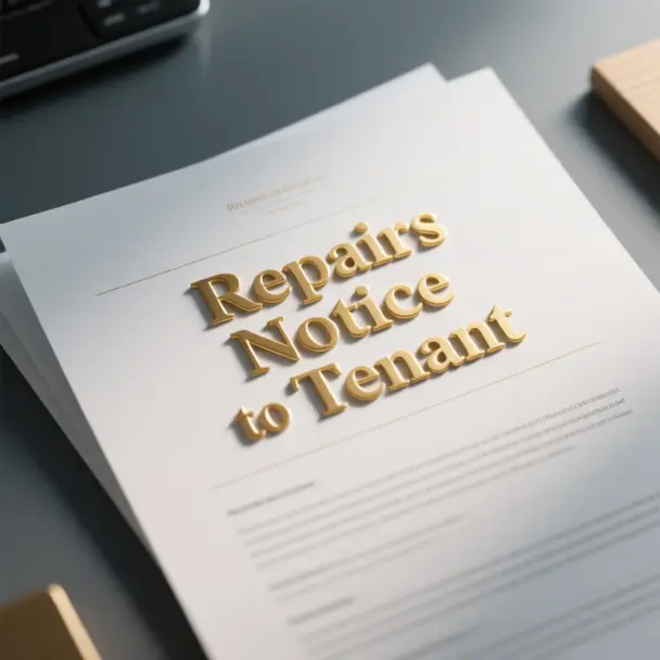 Image of Repairs Notice to Tenant