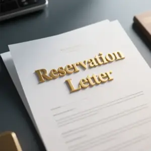 Image of Reservation Letter