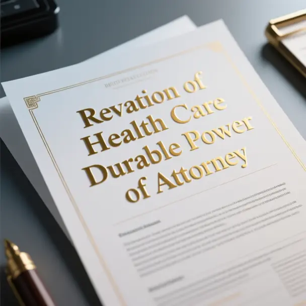 Image of Revocation of Health Care Durable Power of Attorney