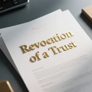Image of Revocation of a Trust