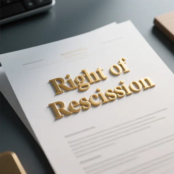 Image of Right of Rescission