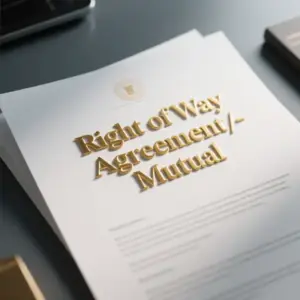 Image of Right of Way Agreement-Mutual