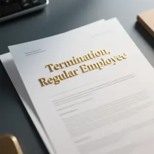 Image of Termination, Regular Employee