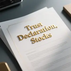 Image of Trust Declaration, Stocks