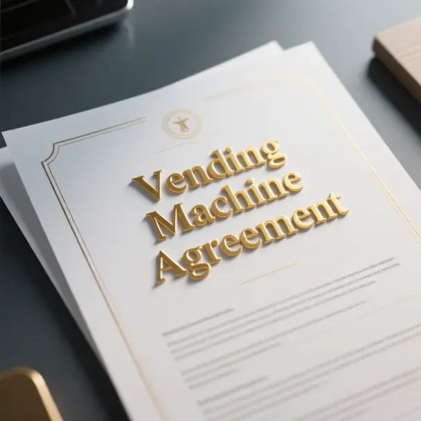 Image of Vending Machine Agreement
