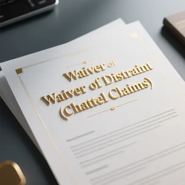 Waiver Of Distraint (chattel Claims)