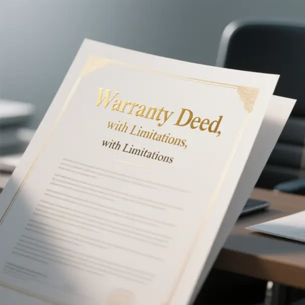 Image of Warranty Deed, with Limitations